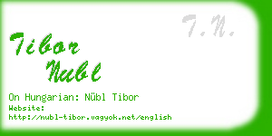 tibor nubl business card
